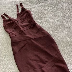 Maroon Bodycon dress